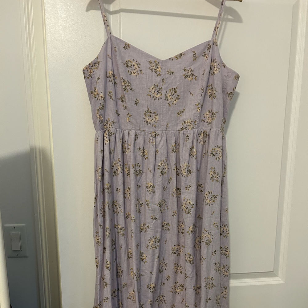 H&M Lavender Linen Dress